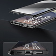 Μαγνητική θήκη MagSafe Dual Glass για Samsung Galaxy S25 Ultra, μαύρη