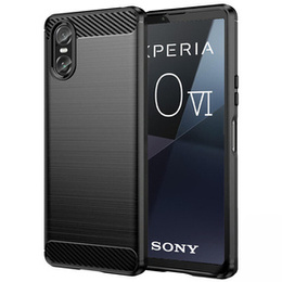 Θήκη για Sony Xperia 10 VI, Carbon, μαύρη