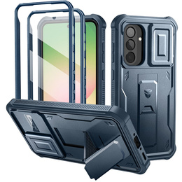 Θωρακισμένη θήκη για Samsung Galaxy A56 5G, Dexnor Full Body (Two Frames), μπλε