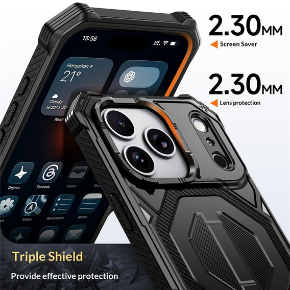 Προστατευτική θήκη με βάση συμβατή με MagSafe για iPhone 17 Pro Max