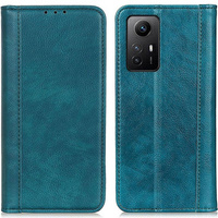 Θήκη για Xiaomi Redmi Note 12S, Wallet Litchi Leather, πράσινη