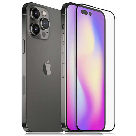 Μετριασμένο γυαλί 3D για iPhone 14 Pro, μαύρη