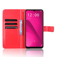 Θήκη με πτερύγιο για T Phone 2 5G, Crazy Horse Wallet, κόκκινη