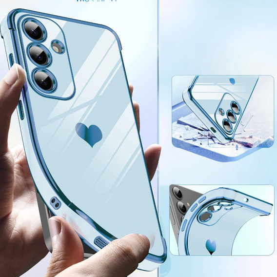 Θήκη για Samsung Galaxy S25 FE, Electro heart, μπλε