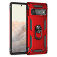 θωρακισμένη θήκη για Google Pixel 6 Pro, Nox Case Ring, κόκκινη