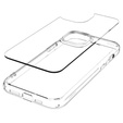 θήκη Spigen για iPhone 15, Ultra Hybrid, διαφανής + μετριασμένο γυαλί 9H