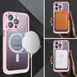 Θήκη για iPhone 15 Pro, ERBORD Impact Guard, MagSafe, ροζ