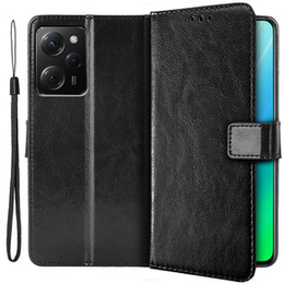 Θήκη με πτερύγιο για Xiaomi Poco X5 Pro 5G, Wallet, μαύρη