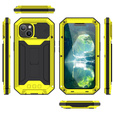 Θήκη για iPhone 13 Mini, R-JUST CamShield Slide, θωρακισμένη, κίτρινη / μαύρη