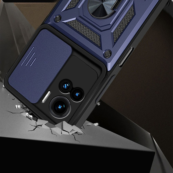 Θήκη για Motorola Edge 30 Ultra 5G, CamShield Slide, Ναυτικό μπλε