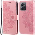 Θήκη με πτερύγιο για Xiaomi Redmi Note 12 4G, Mandala Flower, ροζ