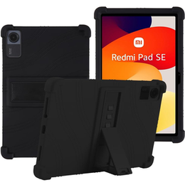 Θήκη σιλικόνης για Xiaomi Redmi Pad SE 11", Impact, θωρακισμένη, μαύρη