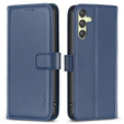 Θήκη με πτερύγιο για Samsung Galaxy A25 5G, BINFEN Wallet, μπλε + γυαλί 9H 