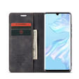 θήκη CASEME για Huawei P30 Pro, Leather Wallet Case, μαύρη