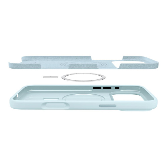 Θήκη Spigen για iPhone 17 Pro, σιλικόνη MagSafe, Mute Blue