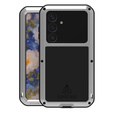 Love Mei Θήκη για Samsung Galaxy S25, armored with glass, γκρι
