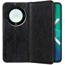 Θήκη για Honor Magic 5 Lite 5G, Wallet Litchi Leather, μαύρη