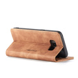 θήκη CASEME για Samsung Galaxy S8, Leather Wallet Case, καφέ