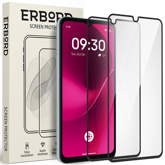 2x ERBORD 3D γυαλί μετριασμένο για το T Phone 3 5G
