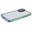 θήκη για το iPhone 16, Magnetic Dual Glass, πράσινη