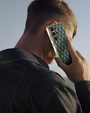 Θήκη για Samsung Galaxy S25 Ultra, Leather Rhombus, πράσινη
