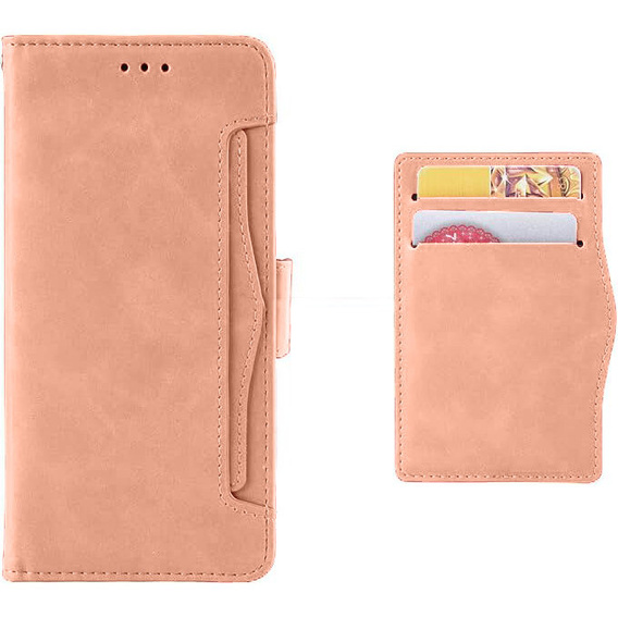 Θήκη με πτερύγιο για Xiaomi Redmi 13, Card Slot, ροζ