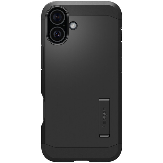 θήκη Spigen για iPhone 16, Tough Armor Mag Mag MagSafe, μαύρη + μετριασμένο γυαλί 9H