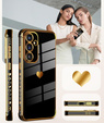 Η θήκη για το Samsung Galaxy A56, Electro heart, μαύρη + γυαλί 9H
