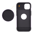 Θήκη ERBORD MagSafe Cam Slider, μοβ + γυαλί για την οθόνη για iPhone 13 / iPhone 14