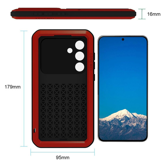 Θήκη με γυαλί ανθεκτικό σε κρούσεις για Samsung Galaxy S25 FE