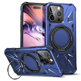 Θήκη για iPhone 16 Pro, θωρακισμένη με βάση και λαβή, μπλε