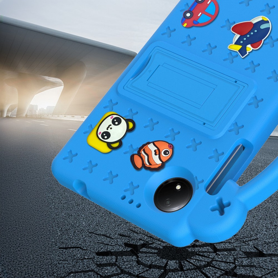 Παιδική θήκη για Xiaomi Redmi Pad SE 8.7", Cute Patterns, με βάση, μπλε