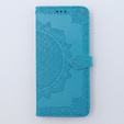 Θήκη με πτερύγιο για Motorola Moto G54 5G, Mandala, μπλε