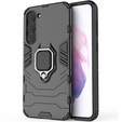 Θήκη για Samsung Galaxy S23, Kickstand Ring, μαύρη