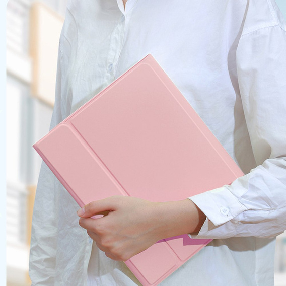 Θήκη + πληκτρολόγιο iPad 9.7 2017 / iPad 9.7 2018 / Air / Air 2, ροζ rose gold