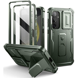 Θωρακισμένη θήκη για Samsung Galaxy S24 Plus, Dexnor Full Body (Two Frames), πράσινη