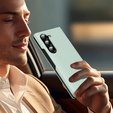 Αναδιπλούμενη θήκη για Samsung Z Fold5 5G, Smart View Wallet, πράσινη