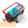 Θωρακισμένη θήκη για Samsung Galaxy S23, R-JUST CamShield Slide, κόκκινη / μαύρη