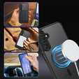 Θήκη για Samsung Galaxy S25 FE, για MagSafe, ERBORD Μatt Case, μαύρη