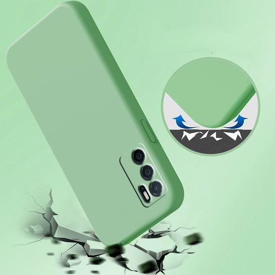 Θήκη για Oppo A16 / A16S, Silicone Lite, μέντας