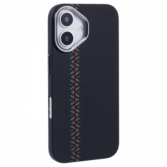 Θήκη για iPhone 16, ανθρακονήματα MagSafe, μαύρη