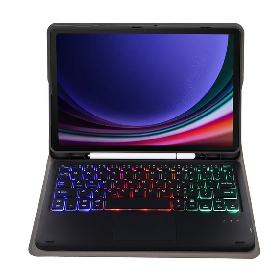 Θήκη + πληκτρολόγιο Samsung Galaxy Tab S9 FE X510 / X516, with touchpad, μαύρη