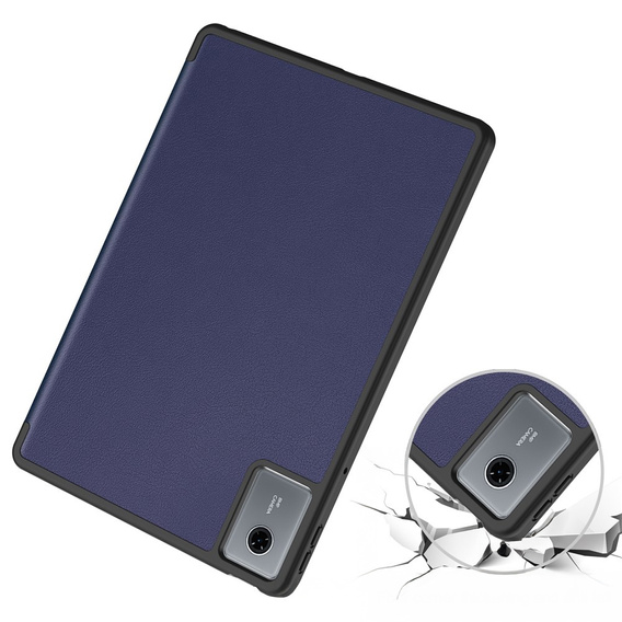 Θήκη για Lenovo Idea Tab 11" 2025 TB336FU TB336ZU, βάση, Smartcase με υποδοχή γραφίδας, μπλε ναυτικό χρώμα