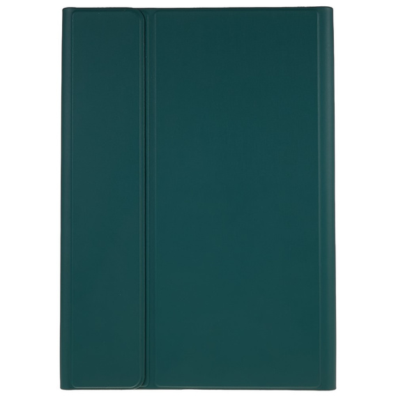 Θήκη + πληκτρολόγιο Galaxy Tab S7+ Plus / S8+ Plus /S7 FE T730 T733, Pen Slot, πράσινη