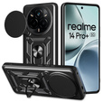 Θήκη για Realme 14 Pro+ 5G, CamShield Slide, μαύρη