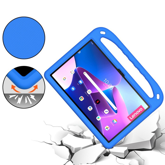 Παιδική θήκη για Lenovo Tab P11 Gen 2 TB350FU TB350XU 11.5", παιδική θήκη με λαβή, μπλε