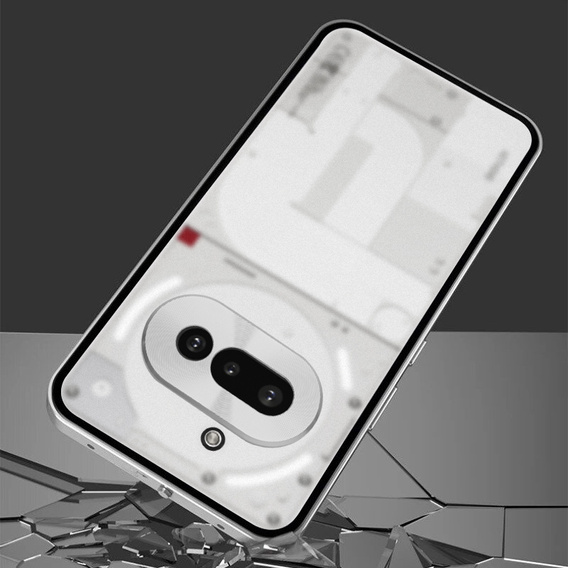 Θήκη για Nothing Phone 3A, Frame Case, ασημένια