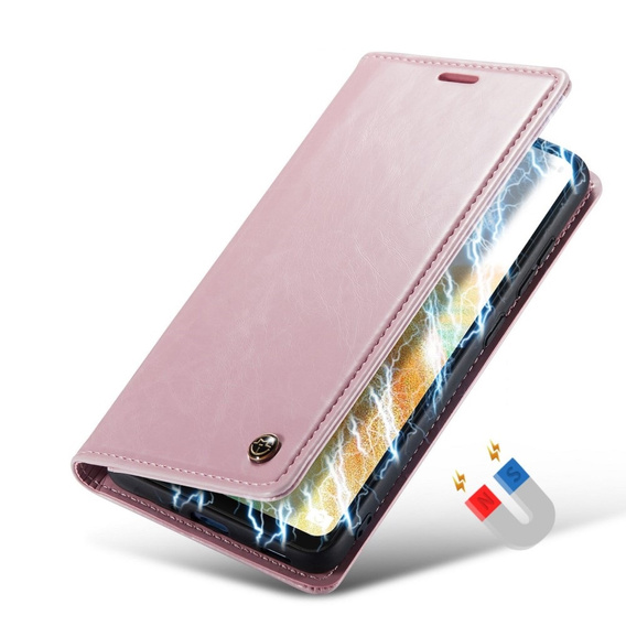 θήκη CASEME για Samsung Galaxy A33 5G, Waxy Textured, ροζ