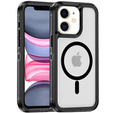 Θήκη με πλαίσιο για iPhone 11, για MagSafe, διαφανής / μαύρη