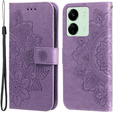 Θήκη με πτερύγιο για Xiaomi Redmi 13C / Poco C65, Mandala Flower, μωβ